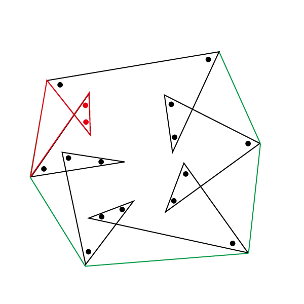 角度情報がない図形の合計の角度 星形多角形